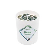 Bougie bijou pierres Agate Mousse - parfum Baies Sauvages