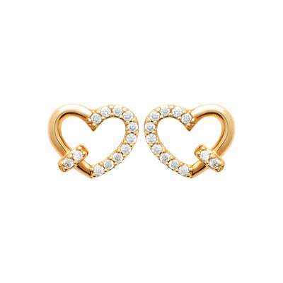 Parure Bijoux TTPSRY Cœur Zirconium - Collier, Boucles D'oreilles, Bague, Argenté, Cadeau Femme élégant