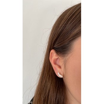 Surgical steel ear cartilage piercing
