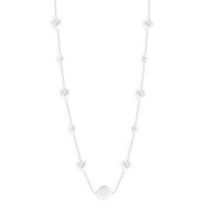 Collier en acier argenté