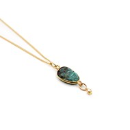 Collier pierre chrysocolle - CATHY