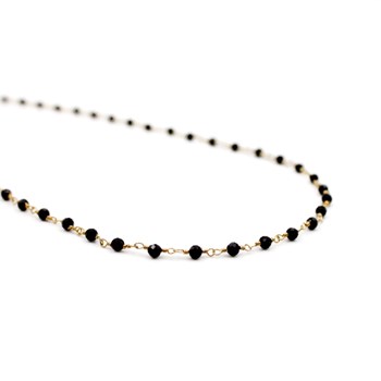 Collier perles onyx noir - CAROLE