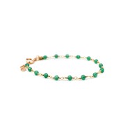 Bracelet perles onyx vert - CAROLE