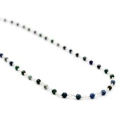 Collier perles azurite - LOUISE