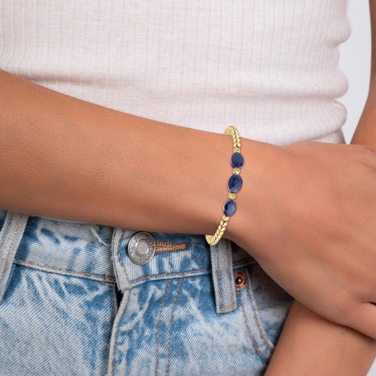 Bracelet par SC Bohème orné de pierres Lapis Lazuli - vue 2