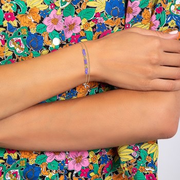 Dubbele draai armband van SC Bohème met Amethisten