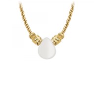 Collier SC Bohème orné d'une pierre de lune blanche