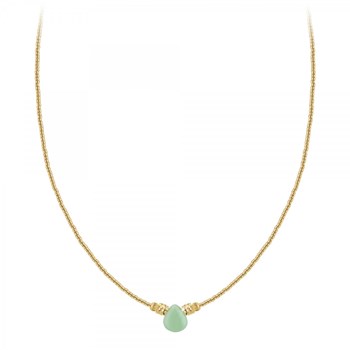 Bohemian SC necklace adorned with an Aventurine