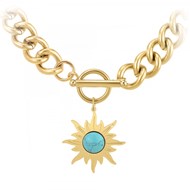Collier par SC Bohème orné d'une pierre Turquoise