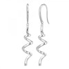 Boucles d'oreilles SC Crystal ornées d'un véritable diamant blanc - vue V1