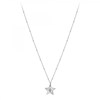 Collier étoile SC Crystal orné d'un véritable diamant blanc - vue V3