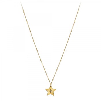 Collier étoile par SC Bohème orné d'un véritable diamant blanc