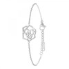Bracelet fleur SC Crystal orné d'un véritable diamant blanc - vue V1