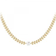 Collier trèfle SC Bohème orné d'un Cristal scintillant