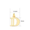 Collier - Pendentif Lettre 'D' Or 750/1000 - Chaine Dorée - vue V2