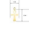 Collier - Médaille Croix de la Vie Or 18 Carats 750/000 Jaune - Chaine Dorée - vue V2