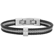 Bracelet rigide Liam en Acier