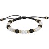 Bracelet Kévin en Acier avec perle - vue V1