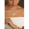 Collier Emelyne en Plaqué Or avec oxyde de zirconium blanc - vue V2