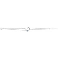 Bracelet en Argent avec oxyde de zirconium bleu topaze