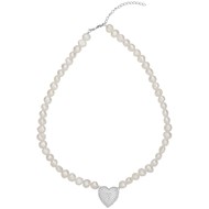 Collier en Argent avec perle d'eau douce blanc