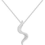 Collier en Argent avec oxyde de zirconium blanc