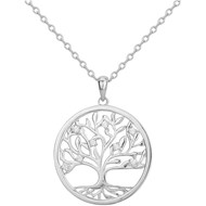 Collier mono-motif en Argent avec oxyde de zirconium blanc