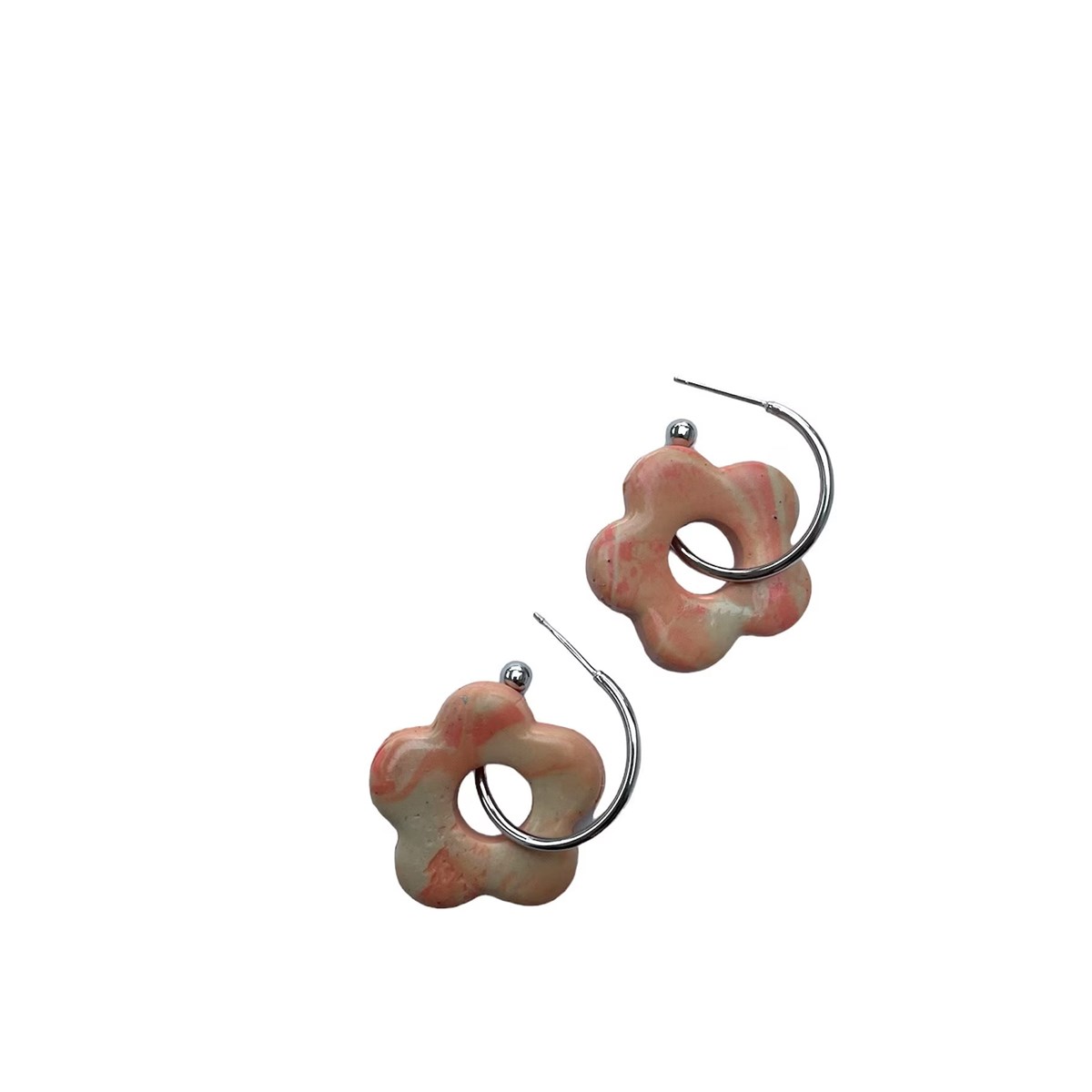 Boucles d'oreille créole artisanat - vue 2