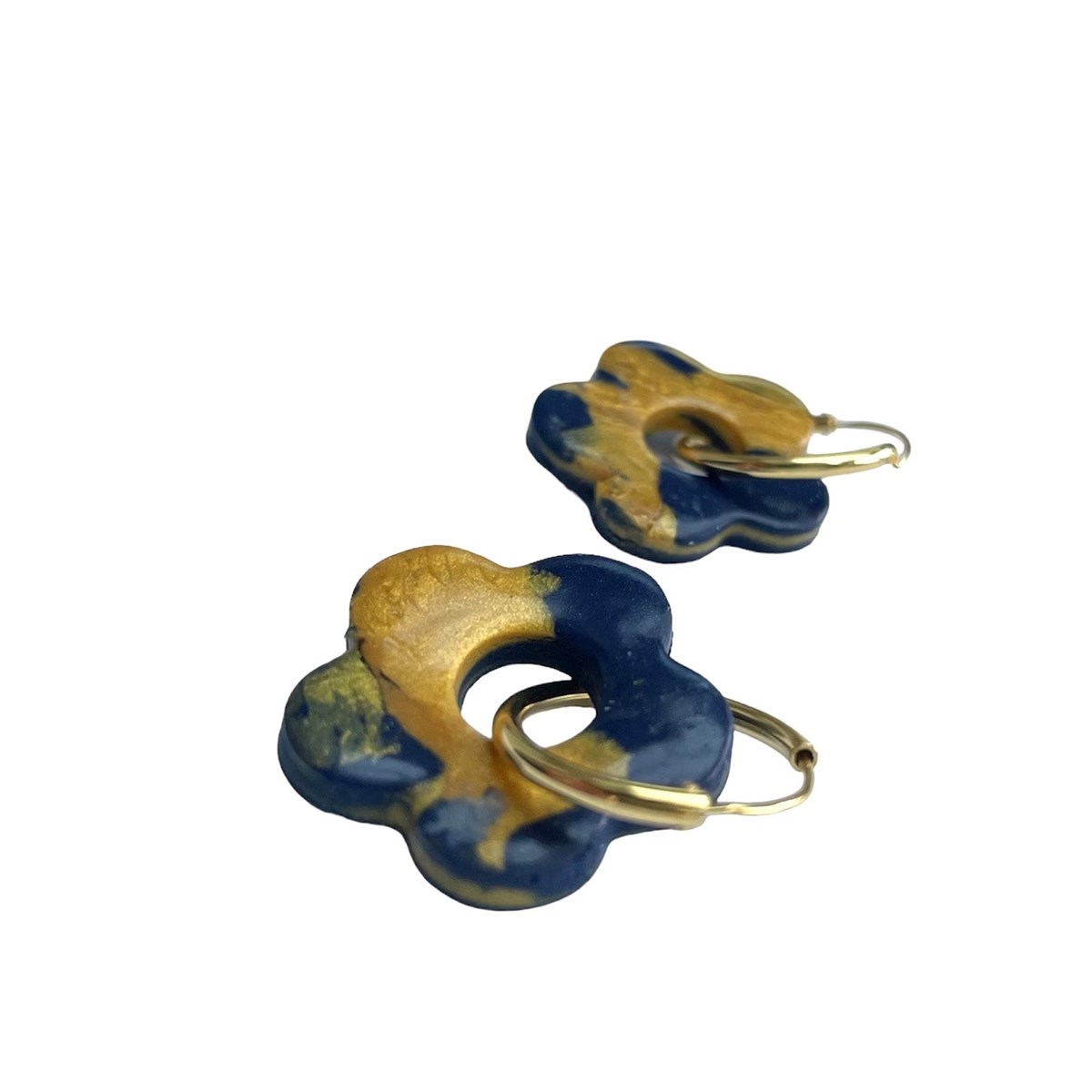 Boucles d'oreille créole artisanat - vue 3
