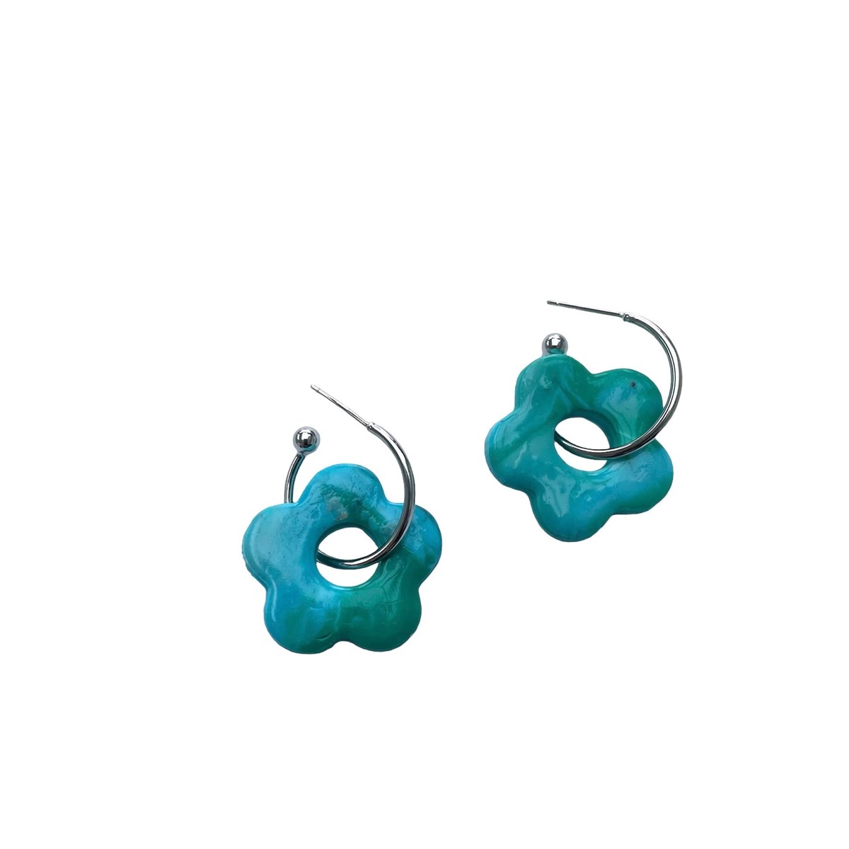 Boucles d'oreille créole artisanat - vue 4