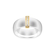 Bague Camila en Plaqué Or avec oxyde de zirconium blanc