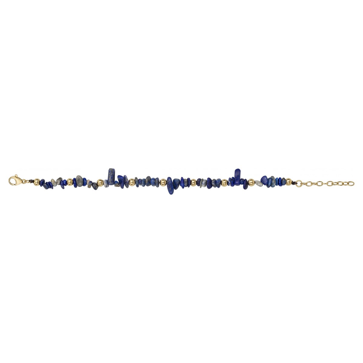Bracelet Iris en Acier 316L avec lapis lazuli bleu