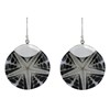 Boucles d'Oreilles Argent Disque Etoile de Mer - vue V2