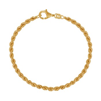 Gold-plated Bracelet 3mm String Mesh