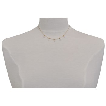 Vergulde 5 Facetgeslepen Rozenkwarts Kralenketting