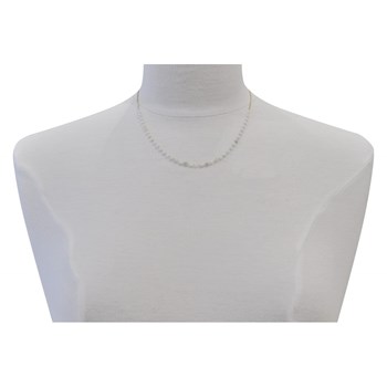 Vergulde ketting gefacetteerde maansteen kralen