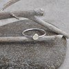 Bague Argent Petit Rond Facetté de Pierre de Lune - vue V5