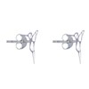 Boucles d'Oreilles Clous Argent 925 Colibri Ajouré - vue V3