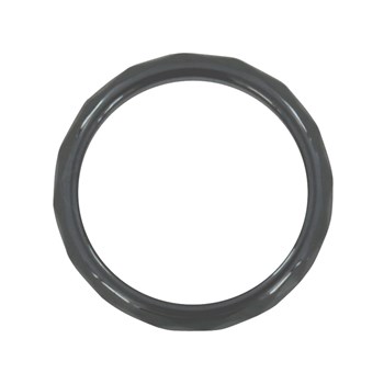 Bague Anneau Large d'Hématite Facettée - 6mm