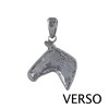 Pendentif Argent 925 Tête de Cheval - vue V2