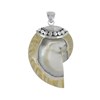 Pendentif Argent 925 Nautile Coquillage et Résine - vue V1