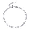 Bracelet Argent 925 Double Chaines Vénitienne et Billes - vue V1