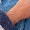 Bracelet Argent 925 Double Chaines Vénitienne et Billes - vue V3