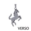 Pendentif Argent 925 Cheval - vue V2