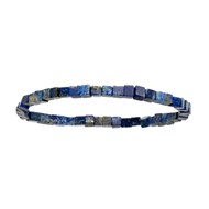 Bracelet homme Brillaxis élastique sodalite 19cm