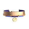 Bracelet Les Cadettes multi-rangs Girafe
cuir bleu outremer et rose sirène - vue V2