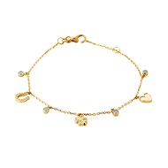 Bracelet Brillaxis symboles chance 18cm