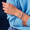 Bracelet jonc SIF JAKOBS FELLINE CONCAVO_x000D_
oxydes de zirconium bleu et blanc - vue V2