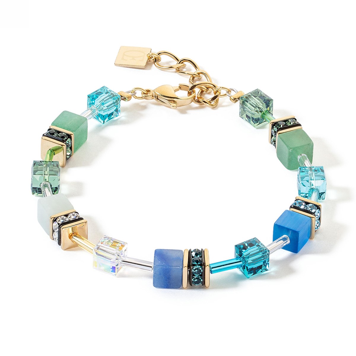 Bracelet Coeur de lion GeoCUBE® Iconic
Precious vert-turquoise