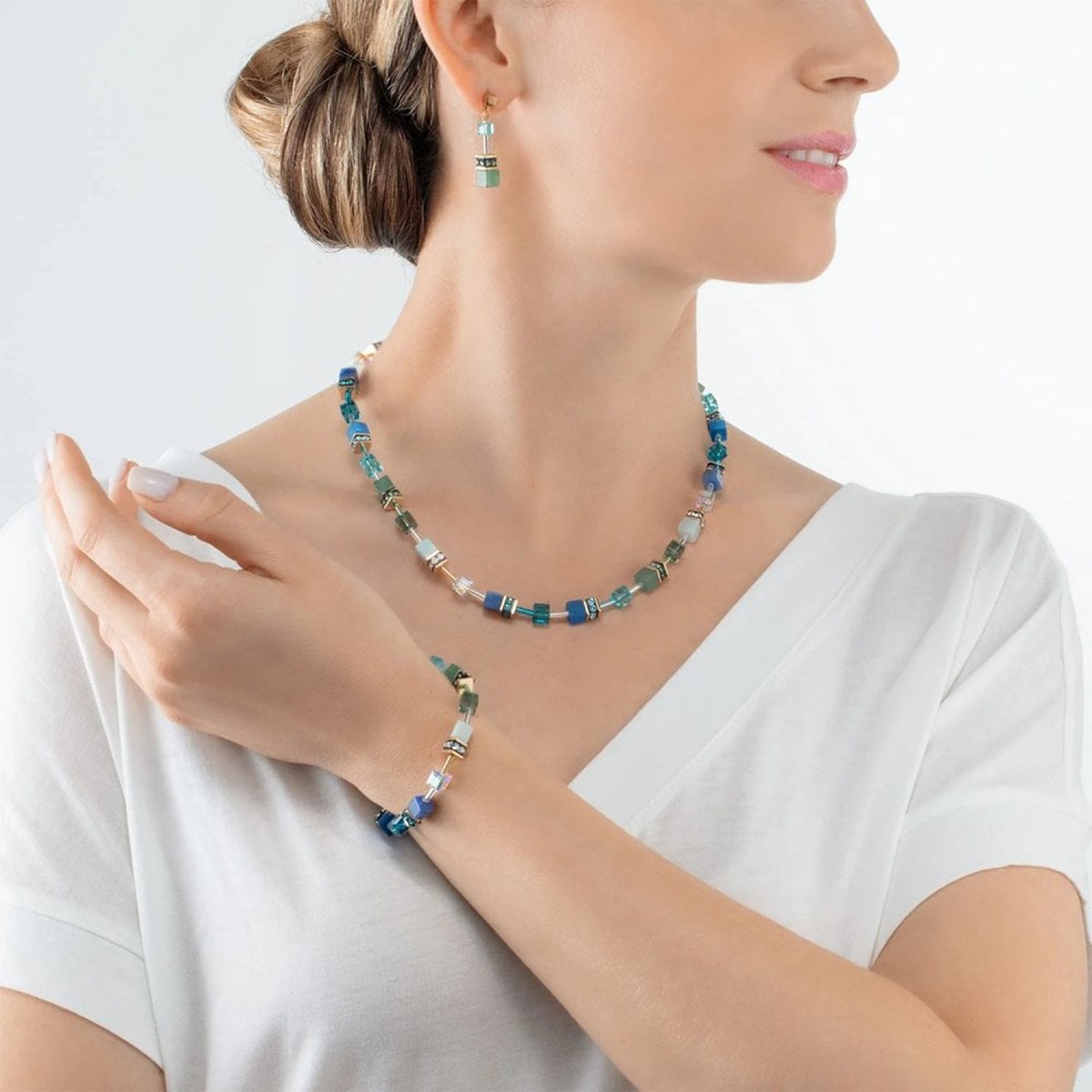 Bracelet Coeur de lion GeoCUBE® Iconic
Precious vert-turquoise - vue 2